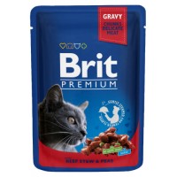 BRIT PREMIUM ΓΑΤΑΣ BEEF GRAVY 100gr